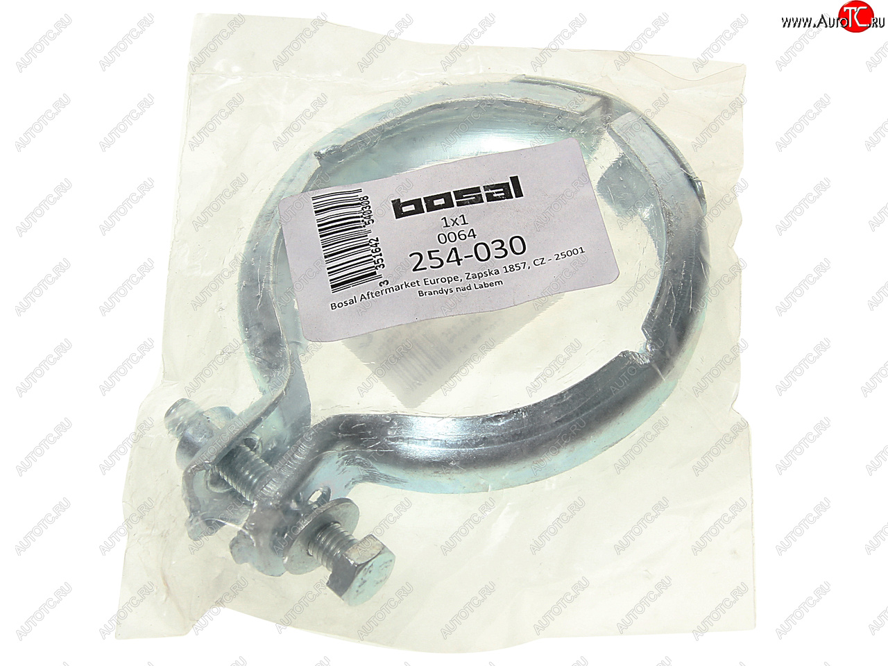 649 р. Хомут глушителя MERCEDES G (W463),C (W202) BOSAL BOSAL 254-030  с доставкой в г. Вологда