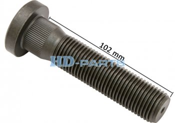 349 р. Шпилька колеса SCANIA P,R series (78х102мм-11BSF) HD-PARTS HD-PARTS 309225  с доставкой в г. Вологда. Увеличить фотографию 3
