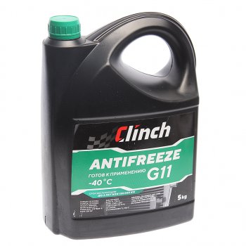Антифриз зеленый -40C 5л G11 CLINCH CLINCH 311235g