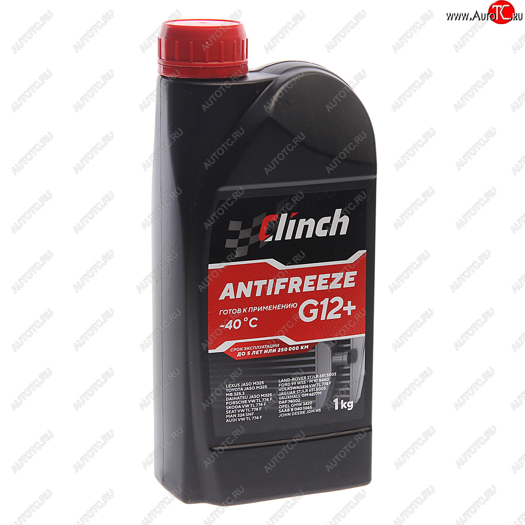 299 р. Антифриз красный -40C 1л G12+ CLINCH CLINCH 311241r  с доставкой в г. Вологда
