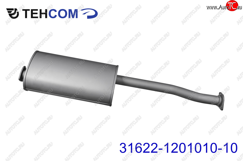 7 899 р. Глушитель УАЗ-3163 Патриот дв.ЗМЗ-409 ЕВРО-2 ТЕХКОМ ТЕХКОМ 31622-1201010-10  с доставкой в г. Вологда