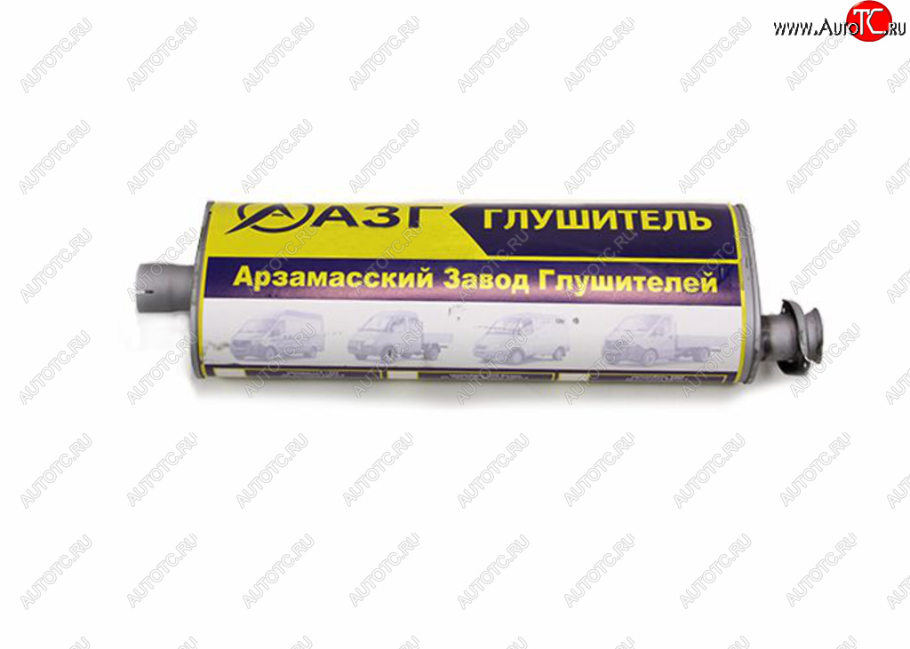 4 899 р. Глушитель ГАЗ-3302,2217,3307 ЕВРО-3 усиленный (хомутфланец) АЗГ АЗГ 3302-1201010-10  с доставкой в г. Вологда