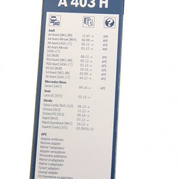 1 069 р. Щетка стеклоочистителя 400мм задняя SKODA Octavia (12-)Rear BOSCH BOSCH 3397008998  с доставкой в г. Вологда. Увеличить фотографию 5