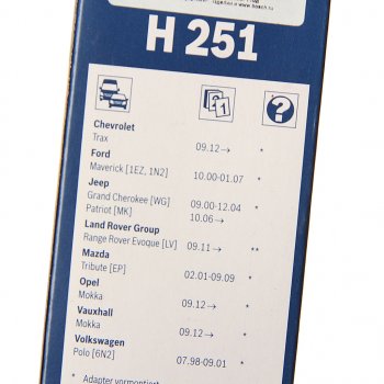 739 р. Щетка стеклоочистителя LAND ROVER Range Rover Evoque (11-) OPEL Mokka (12-) задняя BOSCH BOSCH 3397011813  с доставкой в г. Вологда. Увеличить фотографию 4
