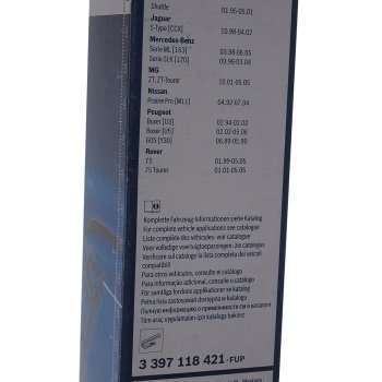 2 049 р. Щетка стеклоочистителя 550/500мм комплект Twin BOSCH BOSCH 3397118421 BOSCH 3397118421  с доставкой в г. Вологда. Увеличить фотографию 7
