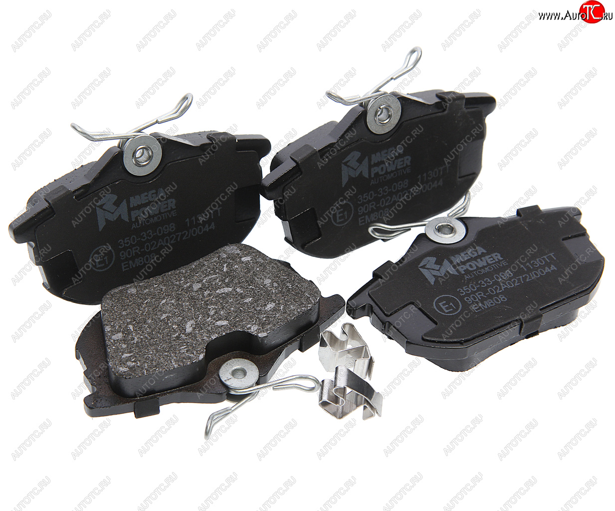 719 р. Колодки тормозные задние (4шт.) MEGAPOWER Volvo S40 MS седан дорестайлинг (2004-2007)  с доставкой в г. Вологда