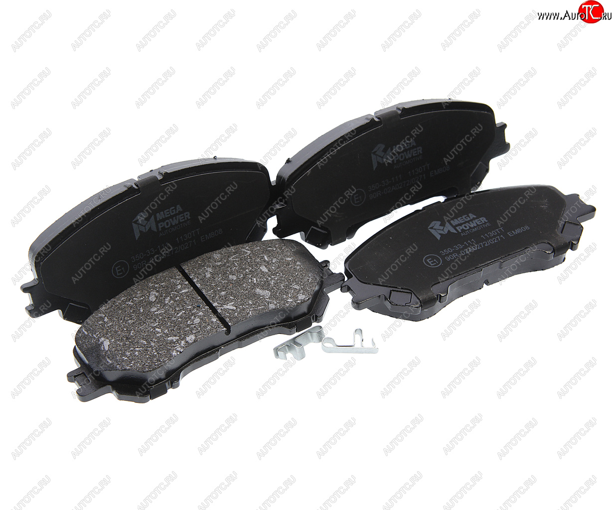 799 р. Колодки тормозные передние (4шт.) MEGAPOWER Nissan Qashqai 2 J11 дорестайлинг (2013-2019)  с доставкой в г. Вологда