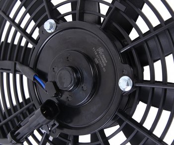 2 399 р. Вентилятор ВАЗ-1118,2190 (-14) радиатора кондиционера в сборе MEGAPOWER MEGAPOWER 370-15-017  с доставкой в г. Вологда. Увеличить фотографию 3