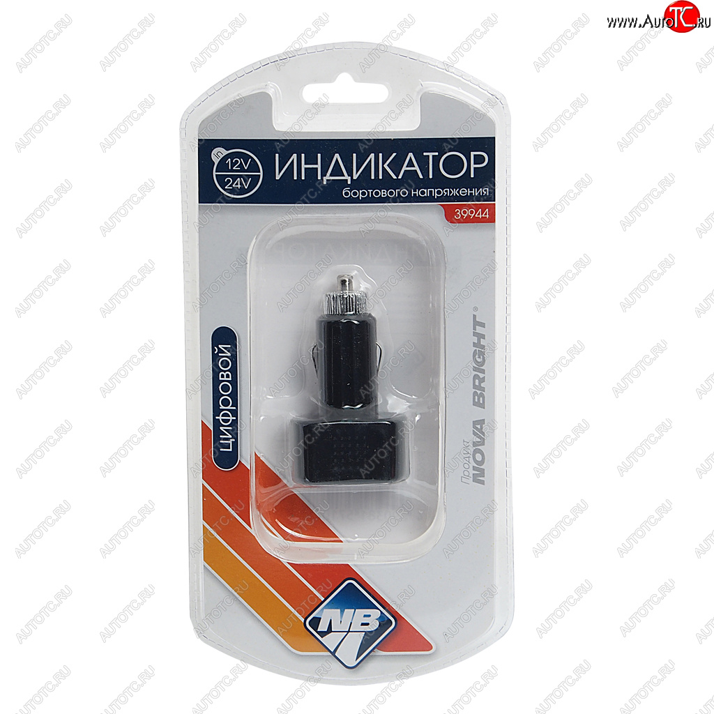 319 р. Вольтметр в прикуриватель 12-24V NOVA BRIGHT NOVA BRIGHT 39944  с доставкой в г. Вологда