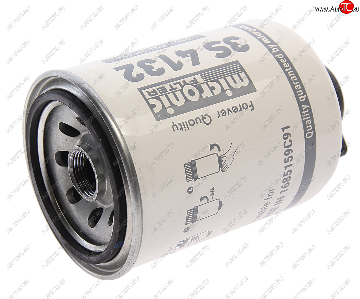 1 089 р. Фильтр топливный DOOSAN JHON DEERE грубой очистки (без стакана,со сливом) MICRONIC FILTER MICRONIC FILTER 3s4132  MICRONIC FILTER 3s4132   с доставкой в г. Вологда