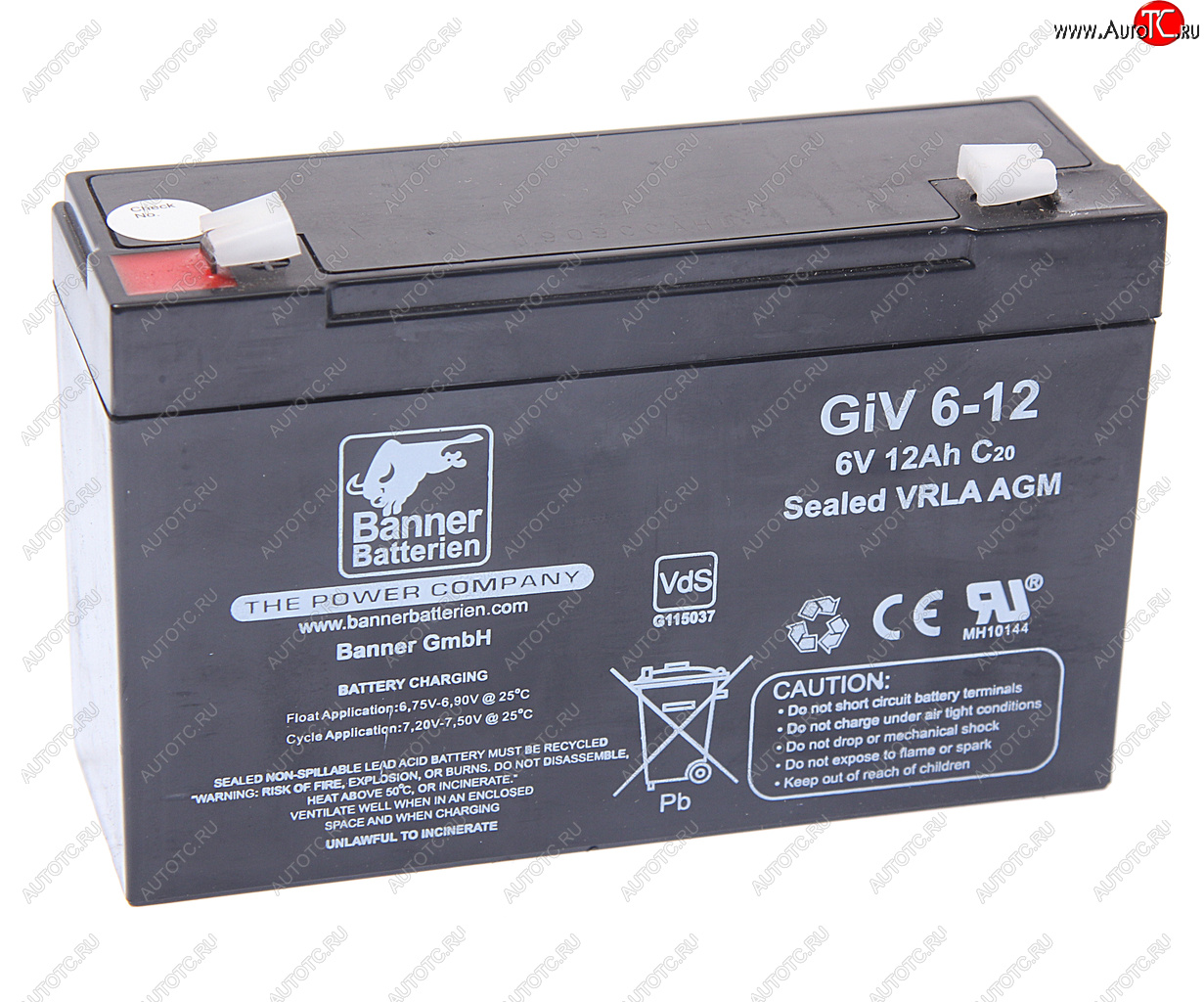 2 699 р. Аккумулятор BANNER GIV 12Ач BANNER 3ст12 giv 06-12  с доставкой в г. Вологда