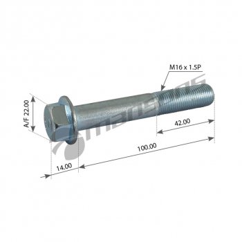 Болт MAN TGA стабилизатора заднего (M16х1.5х100мм) MANSONS MANSONS 400.556