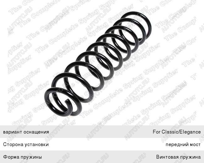 5 999 р. Пружина передней подвески LESJOFORS Mercedes-Benz E-Class W211 дорестайлинг седан (2002-2006)  с доставкой в г. Вологда