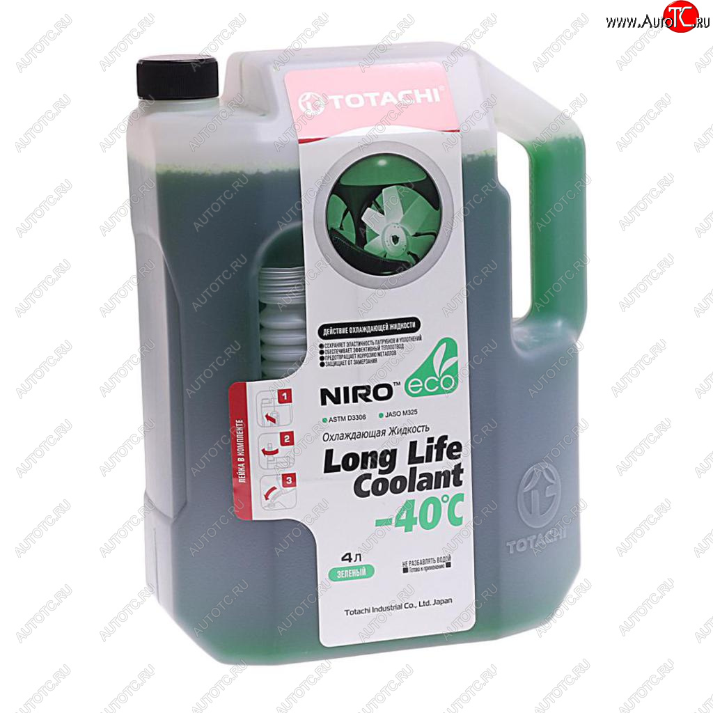 1 049 р. Антифриз зеленый -40C 4л SUPER LLC NIRO TOTACHI TOTACHI 41604  с доставкой в г. Вологда