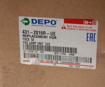 2 299 р. Фара противотуманная FORD Focus (98-05) правая DEPO DEPO 431-2016r-ue  с доставкой в г. Вологда. Увеличить фотографию 4