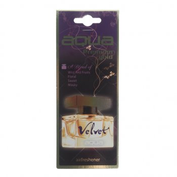 Ароматизатор подвесной пластина (velvet) Natural Flavor Drop AQUA AQUA 44098