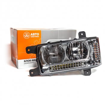 9 949 р. Фара блок КАМАЗ-6520,6511,4308 с ДХО левая НО AVTOELECTRICA AVTOELECTRICA 441.3775 ае  с доставкой в г. Вологда. Увеличить фотографию 4