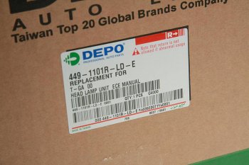 7 749 р. Фара MAN TGA,TGL (00-07) правая без электропривода DEPO DEPO 4491101rlde  с доставкой в г. Вологда. Увеличить фотографию 4