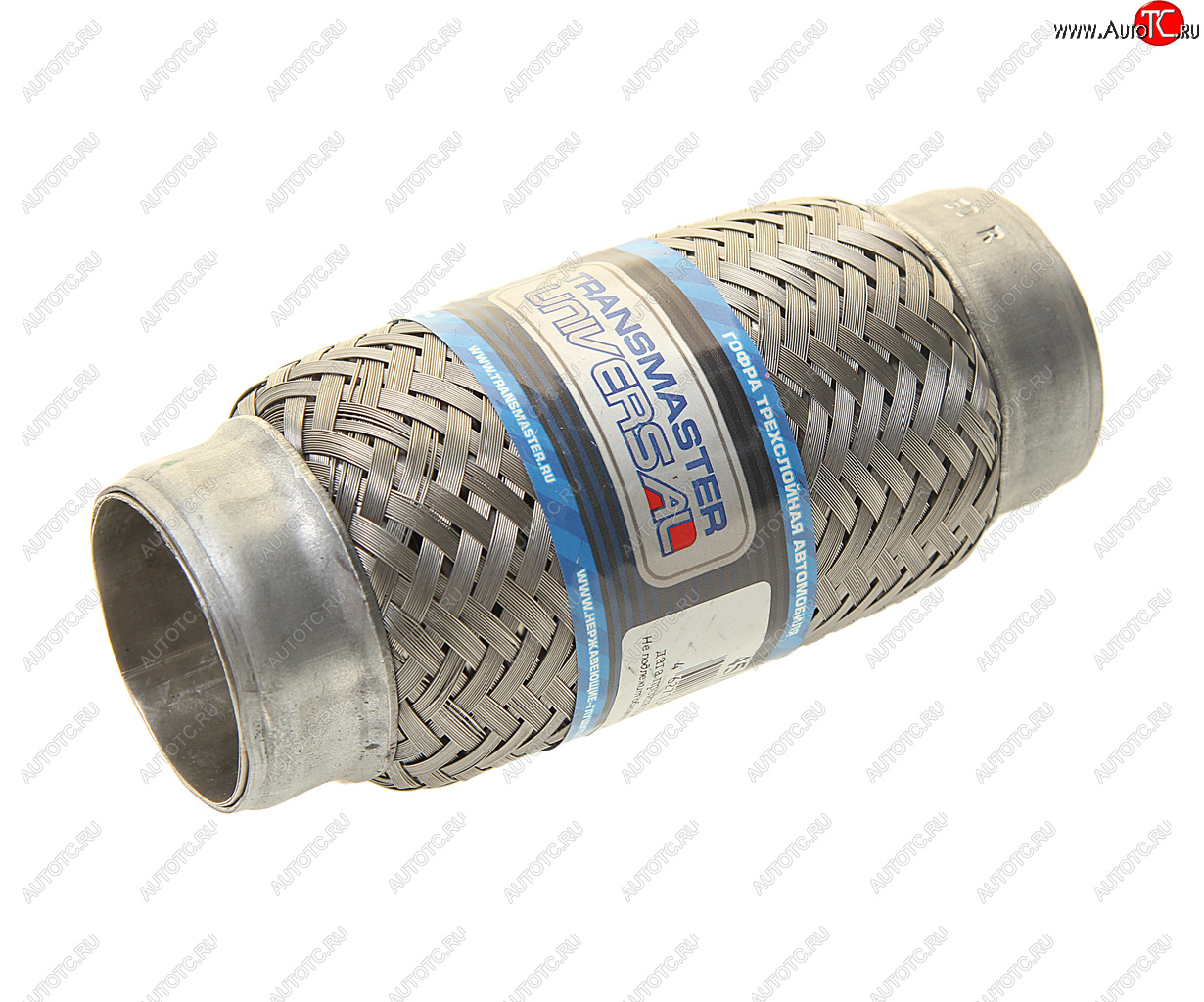549 р. Гофра глушителя 45x150 в 3-ой оплетке innerbraid нержавеющая сталь TRANSMASTER TRANSMASTER 45150  с доставкой в г. Вологда