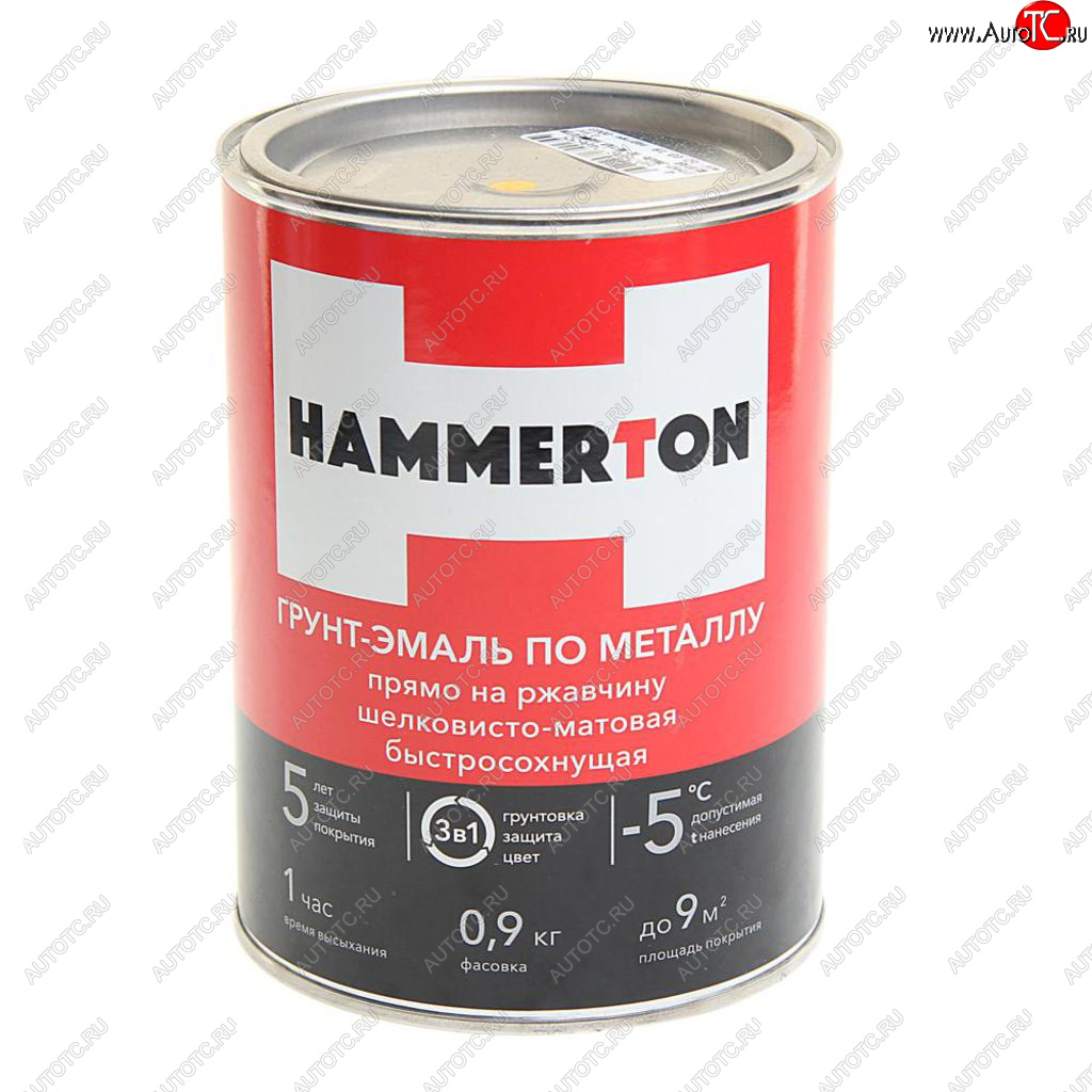 799 р. Грунт-эмаль по ржавчине желтая 0.9л HAMMERTON HAMMERTON 4607808740655  с доставкой в г. Вологда