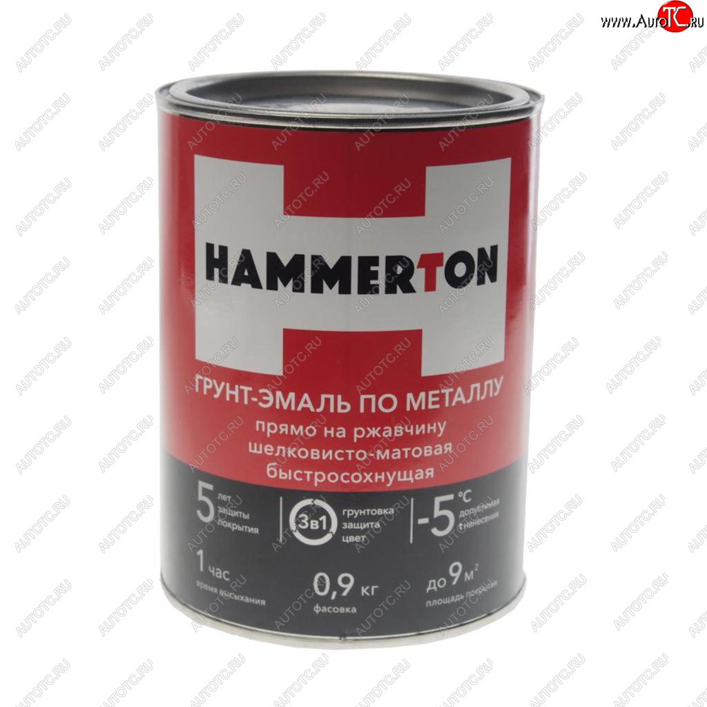 829 р. Грунт-эмаль по ржавчине белая 0.9л HAMMERTON HAMMERTON 4607808740730  с доставкой в г. Вологда