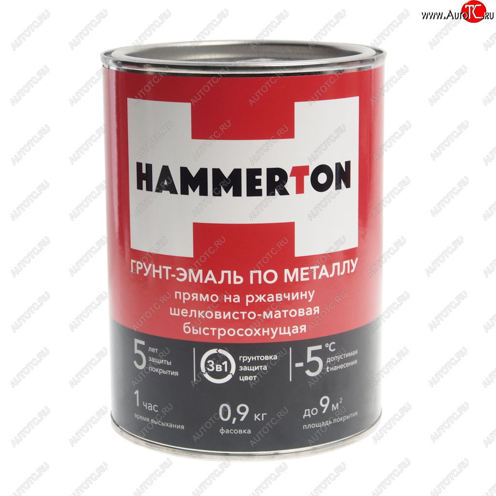 769 р. Грунт-эмаль по ржавчине коричневая 0.9л HAMMERTON HAMMERTON 4607808740778  с доставкой в г. Вологда