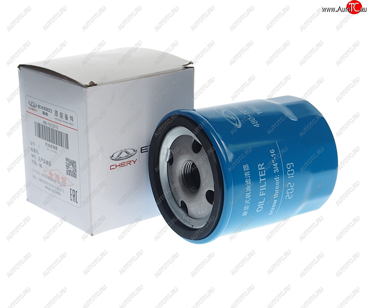 649 р. Фильтр масляный CHERY Amulet OE CHERY 480-1012010  с доставкой в г. Вологда