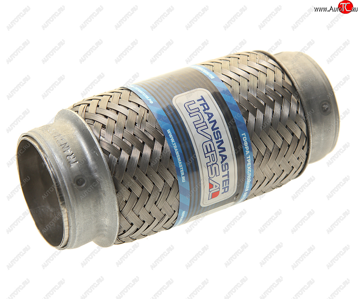 629 р. Гофра глушителя 50x150 в 3-ой оплетке innerbraid нержавеющая сталь TRANSMASTER TRANSMASTER 50150  с доставкой в г. Вологда