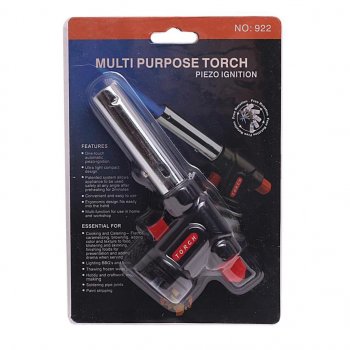 Горелка газовая под цанговый баллон с пьезоподжигом TORCH 504c