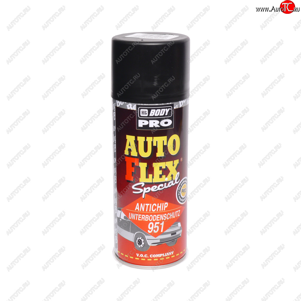 699 р. Антигравий черный аэрозоль 0.4л Autoflex U951 PRO BODY BODY 5100200030  с доставкой в г. Вологда