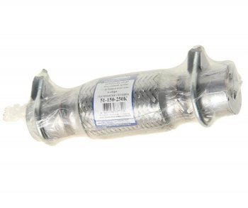 Гофра глушителя 51x150х250 с трубами в 3-ой оплетке innerbraid c хомутами TRANSMASTER TRANSMASTER 51-150-250k