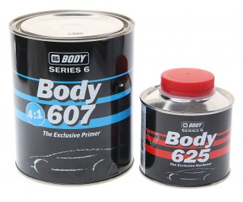 Грунт серый акриловый 607 UHS 2K 4+1 0.8кг с отвердителем HB625 0.2л BODY BODY 6070700001