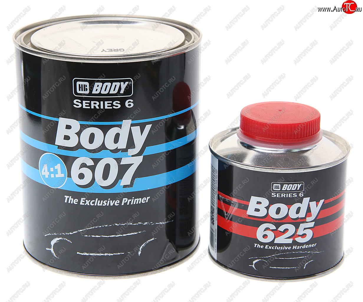 1 679 р. Грунт серый акриловый 607 UHS 2K 4+1 0.8кг с отвердителем HB625 0.2л BODY BODY 6070700001  с доставкой в г. Вологда