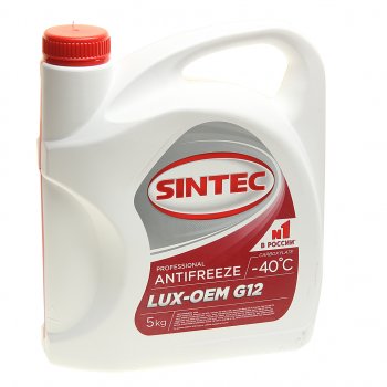Антифриз красный -40C 5кг G12+ LUXE SINTEC SINTEC 614503