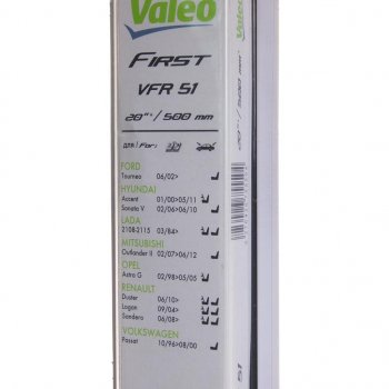 829 р. Щетка стеклоочистителя 500мм каркасная First VALEO VALEO 675550  с доставкой в г. Вологда. Увеличить фотографию 2