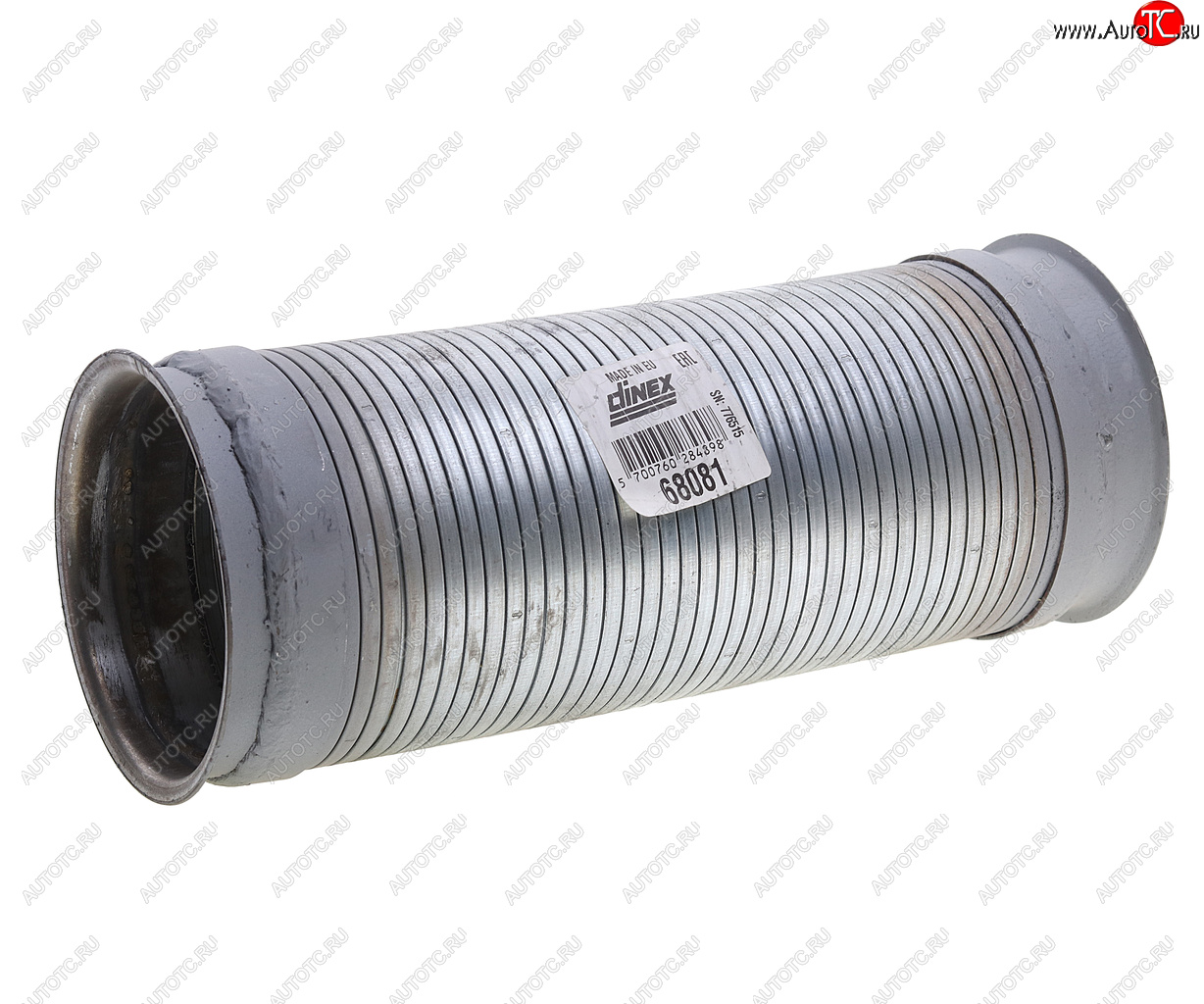 3 899 р. Гофра SCANIA P,G,R,T series дв.DC9,11,DC,DT12 глушителя (L305x115) (цинк) DINEX DINEX 68081 DINEX 68081  с доставкой в г. Вологда