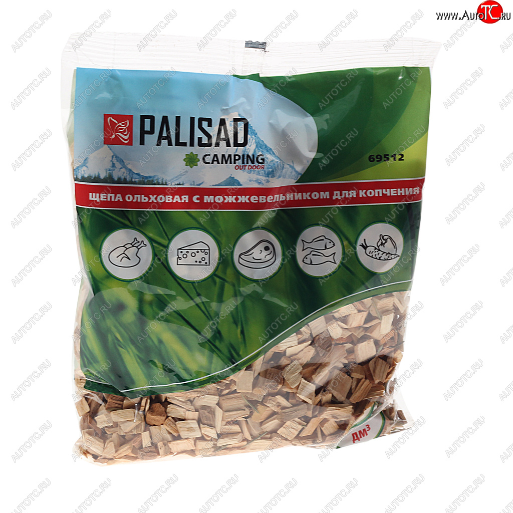 60 р. Щепа для копчения ольховая с можжевельником 200г PALISAD PALISAD 69512  с доставкой в г. Вологда