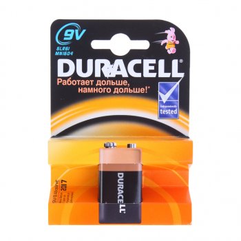 Батарейка KRONA 6LR61 9V блистер 1шт. Alkaline DURACELL DURACELL 6lr61-1bl
