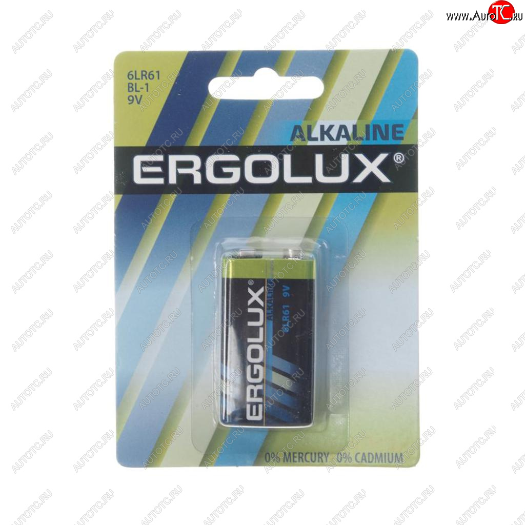 197 р. Батарейка KRONA 6LR61 9V блистер 1шт. Alkaline ERGOLUX ERGOLUX 6lr61 bl-1  с доставкой в г. Вологда