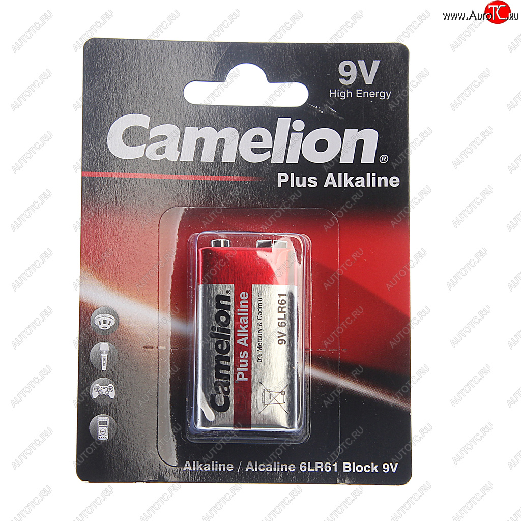 254 р. Батарейка KRONA 6LR61 9V блистер 1шт. Alkaline Max CAMELION CAMELION 6lr61-bp1  с доставкой в г. Вологда