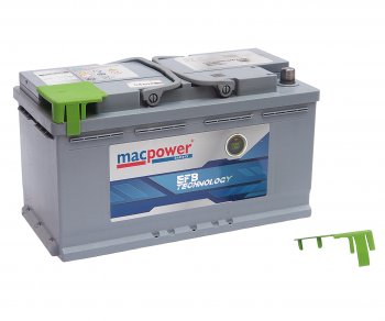 19 649 р. Аккумулятор MACPOWER EFB 100Ач обратная полярность MACPOWER 6ст100(0) smf56633  с доставкой в г. Вологда. Увеличить фотографию 2