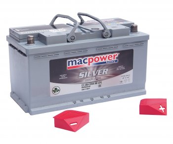 15 799 р. Аккумулятор MACPOWER 100Ач обратная полярность MACPOWER 6ст100(0) smf60049  с доставкой в г. Вологда. Увеличить фотографию 3