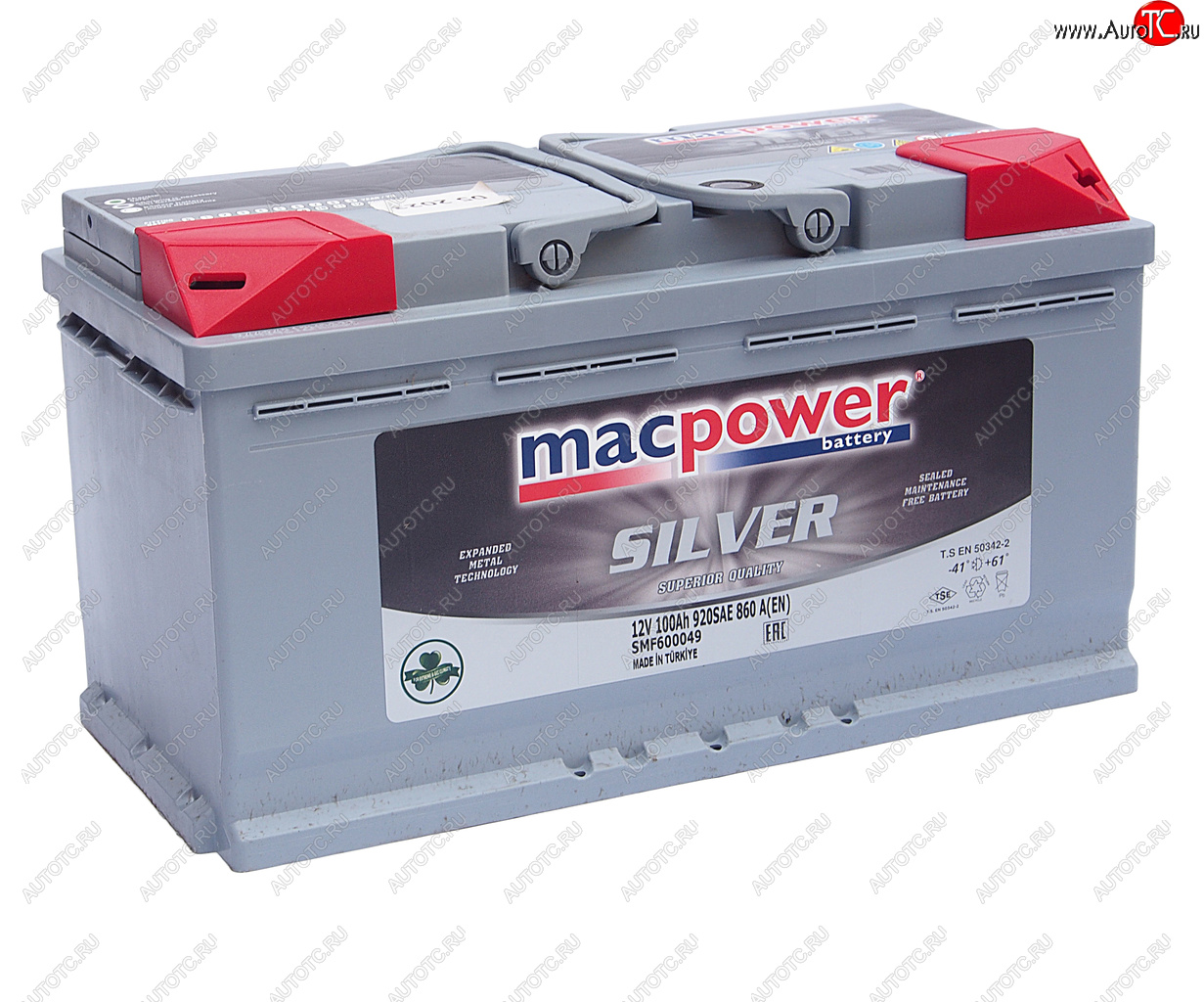 15 799 р. Аккумулятор MACPOWER 100Ач обратная полярность MACPOWER 6ст100(0) smf60049  с доставкой в г. Вологда
