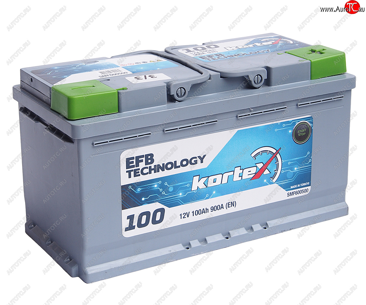 18 999 р. Аккумулятор KORTEX EFB 100Ач обратная полярность KORTEX 6ст100(0) smf600500  с доставкой в г. Вологда