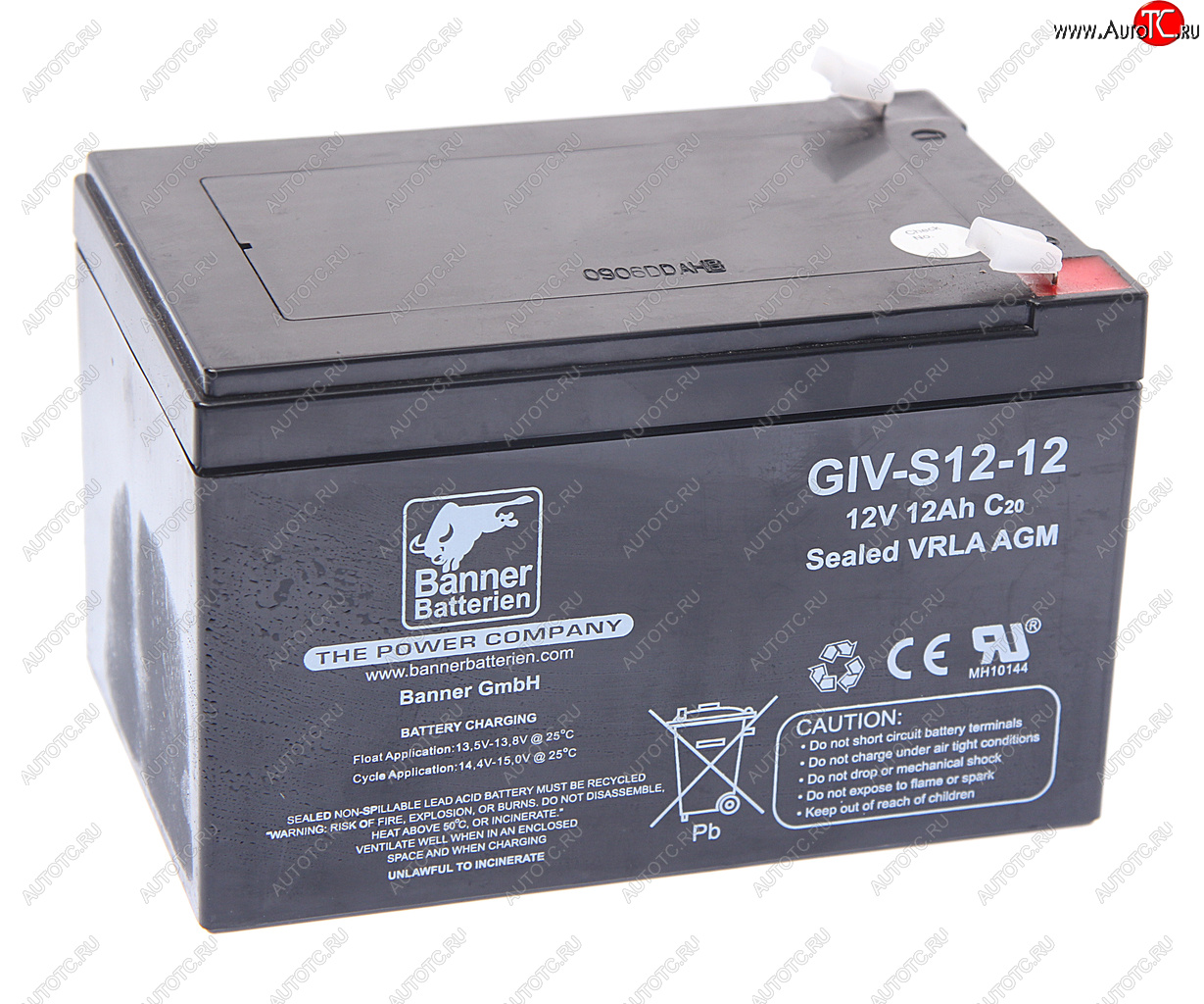 5 099 р. Аккумулятор BANNER GIV-S 12А/ч BANNER 6ст12 giv-s 12-12 BANNER 6ст12 giv-s 12-12  с доставкой в г. Вологда