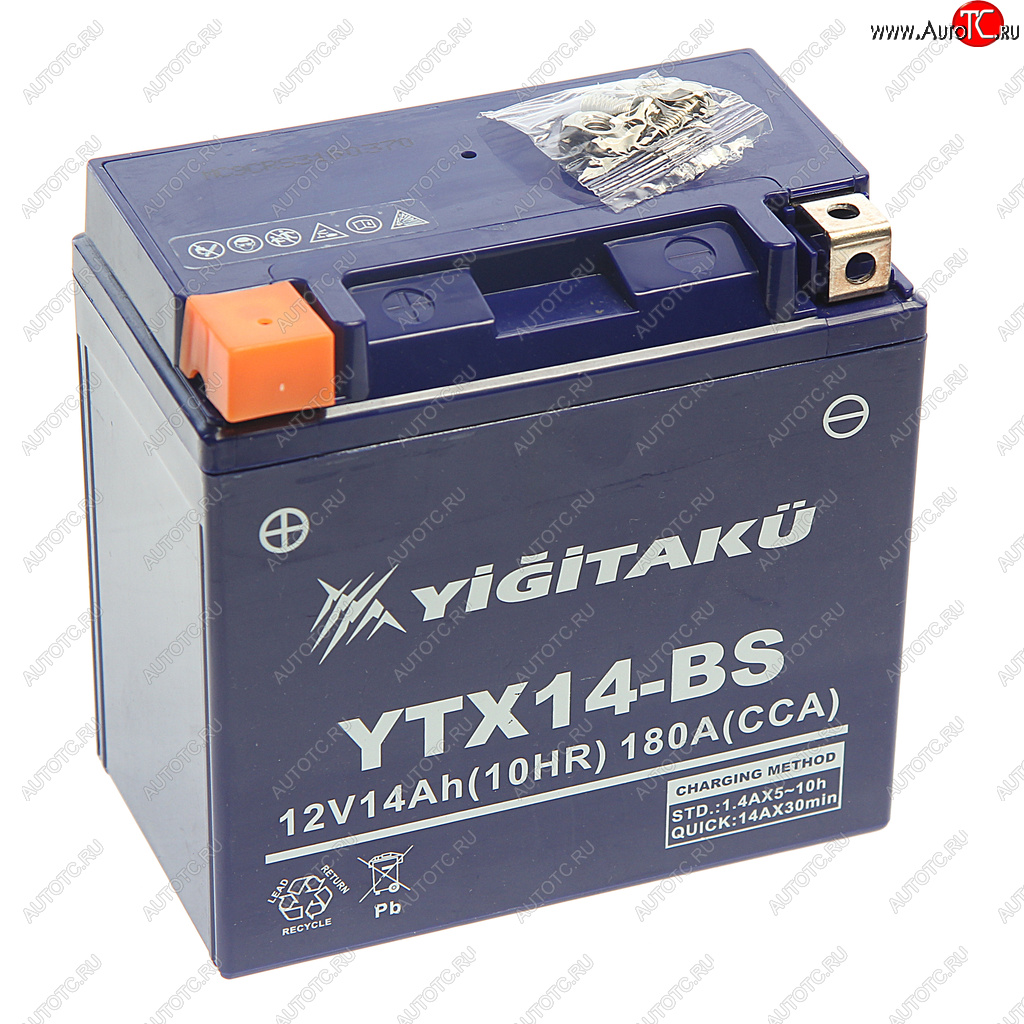 5 299 р. Аккумулятор YIGITAKU MOTO GEL 14А/ч MACPOWER 6ст14 ytx14-bs(mf) MACPOWER 6ст14 ytx14-bs(mf)  с доставкой в г. Вологда