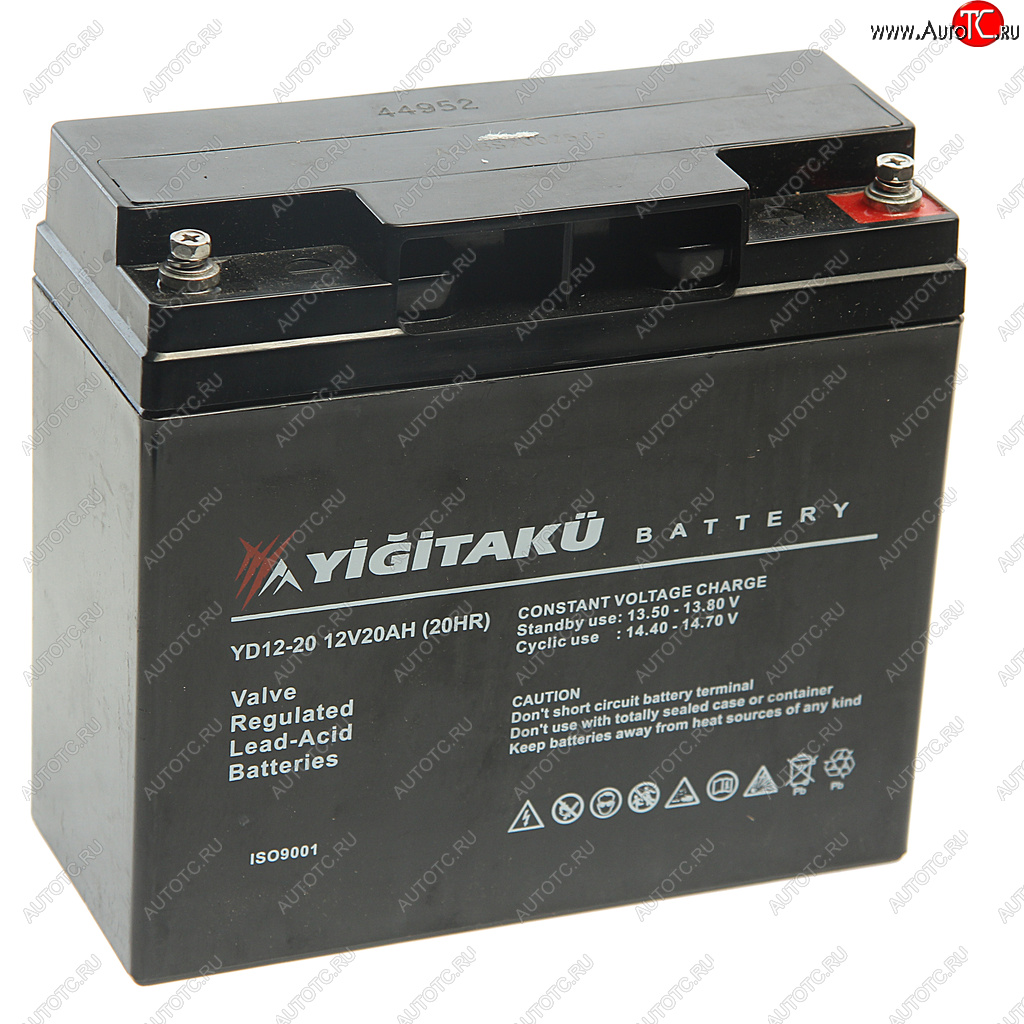 5 999 р. Аккумулятор YIGITAKU AGM 20Ач MACPOWER 6ст20 yd12-20  с доставкой в г. Вологда