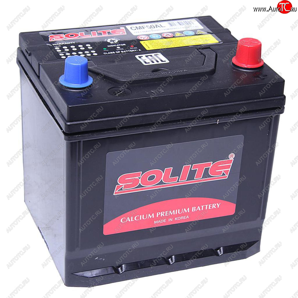9 999 р. Аккумулятор SOLITE 50Ач обратная полярность (куб) SOLITE 6ст50(0) cmf50al  с доставкой в г. Вологда