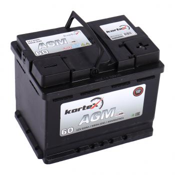 19 999 р. Аккумулятор KORTEX AGM 60Ач обратная полярность KORTEX 6ст60(0) agm560901  с доставкой в г. Вологда. Увеличить фотографию 2