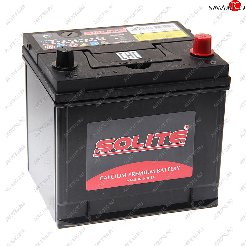 12 599 р. Аккумулятор SOLITE 60Ач обратная полярность SOLITE 6ст60(0) cmf 26r-550  с доставкой в г. Вологда